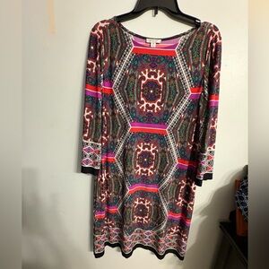 London Times dress, size 16, long sleeve, knee length, good condition